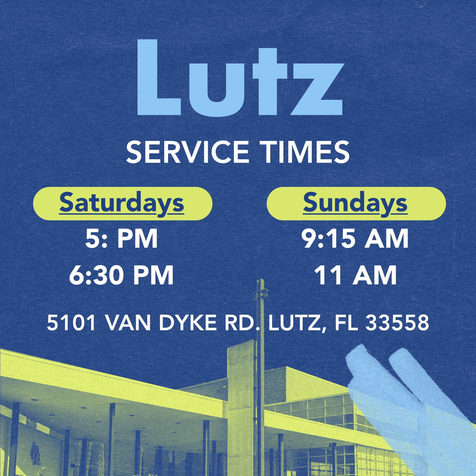 Church Services, Times & Location near Lutz Grace Family Church